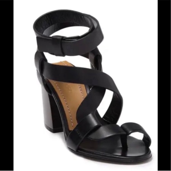 TOM FORD block heel leather sandals 36